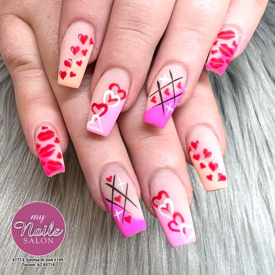 Beautiful Valentine Nails